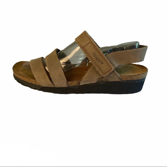 {NAOT} Strappy Leather Tan Sandals Women’s Size 38 - Picture 3 of 16